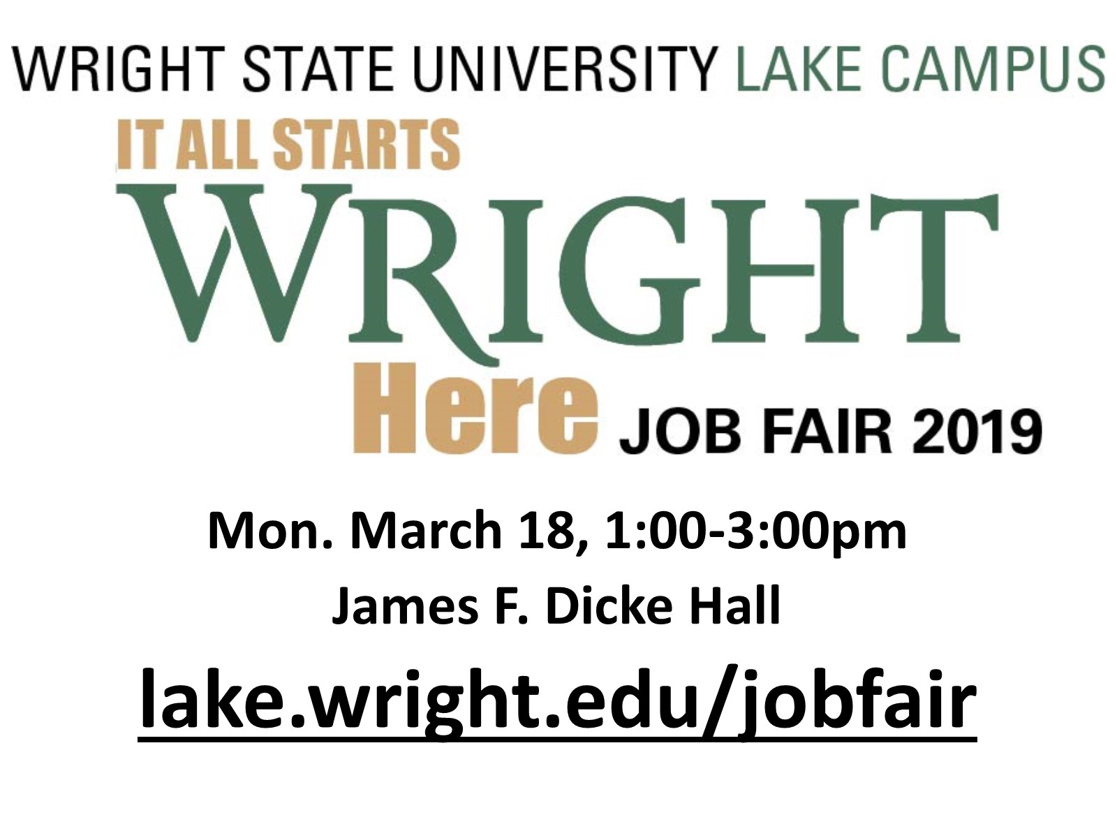 Lake Campus Job Fair 2019 Wright State University
